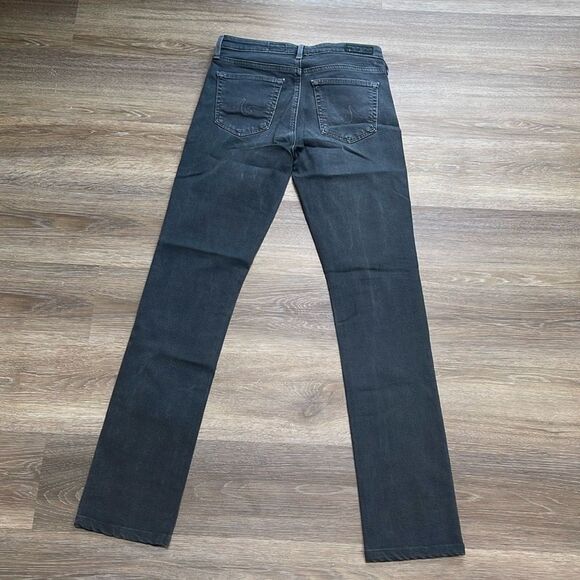AG Adriano Goldschmied Harper Dark Gray Essential Straight Jeans 26R - Picture 3 of 13
